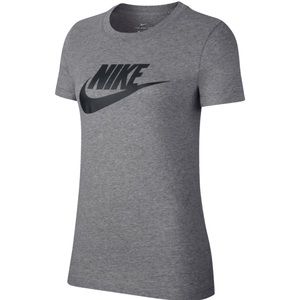 Womens Nike dri fit logo dark grey T-shirt